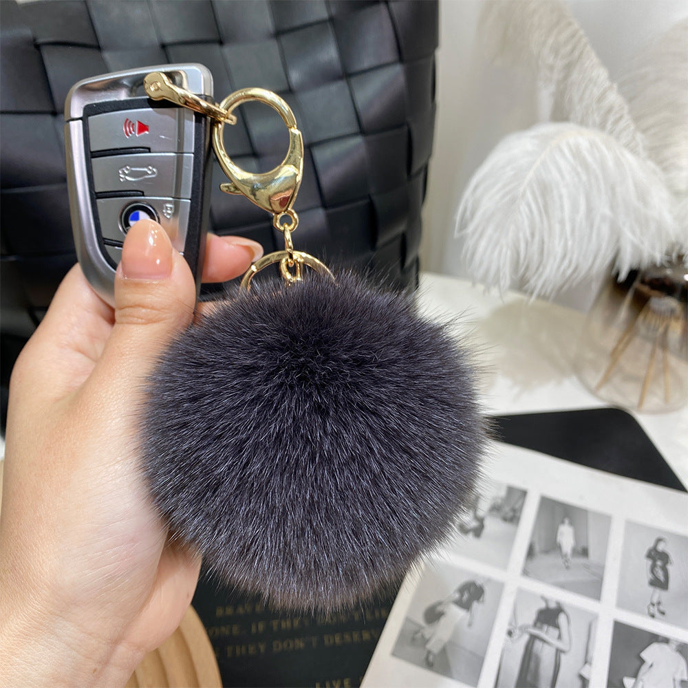 Wholesale 9cm Fur Ball Keychain